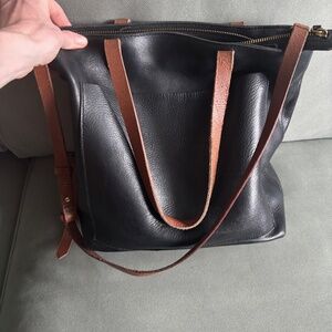 Madewell medium zip top transport tote